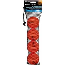 Bauer HydroG No Bounce Street Hockey Balls - 4 Pk