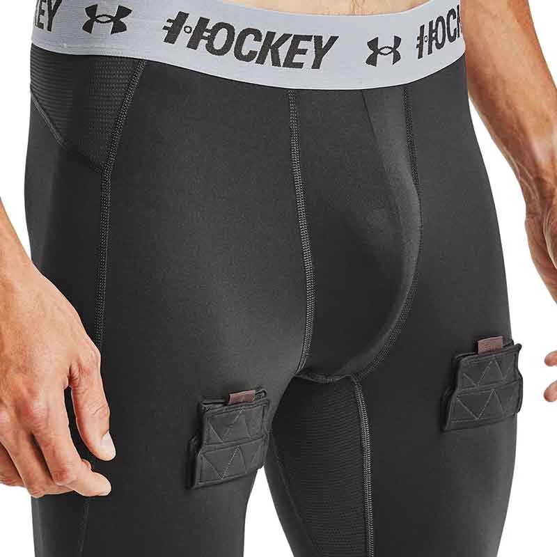 Under Armour UA Hockey Compression Leggings With Cup - Senior - Image 4