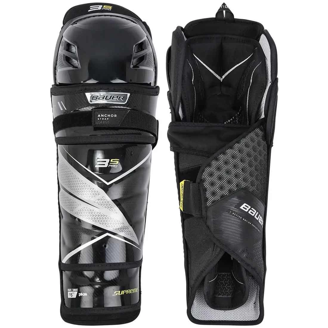Bauer S21 Supreme 3S Pro Ice Hockey Shin Guards - Intermediate