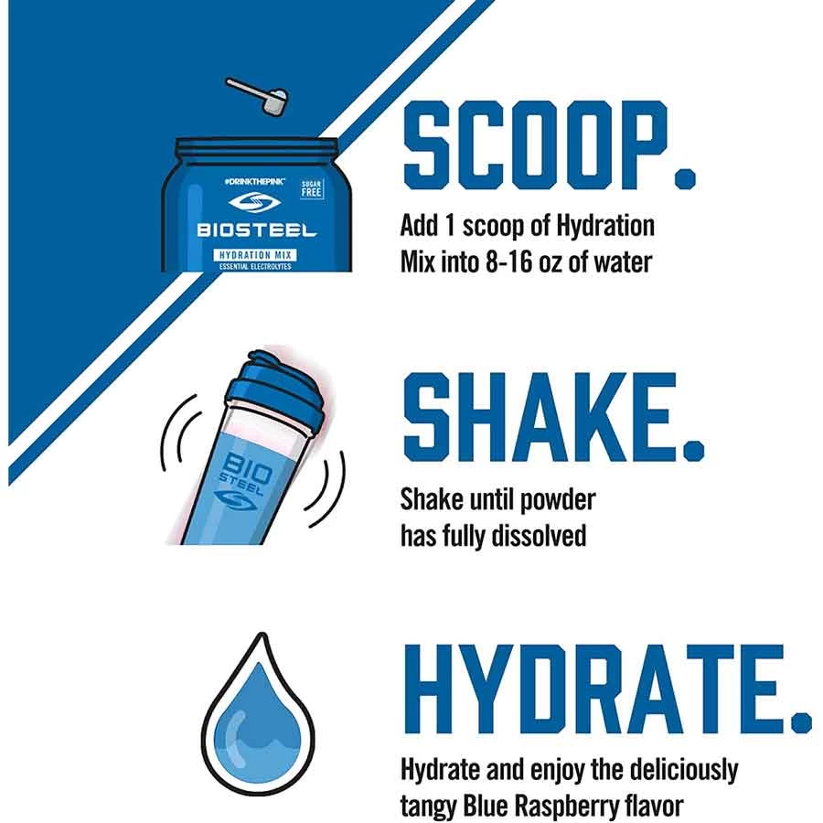 Biosteel High Performance Sports Mix - Blue Raspberry, 315g - Image 3