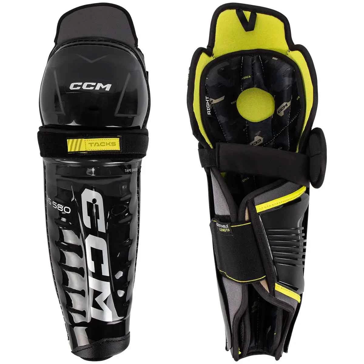 CCM S22 Tacks AS 580 Ice Hockey Shin Guards - Senior