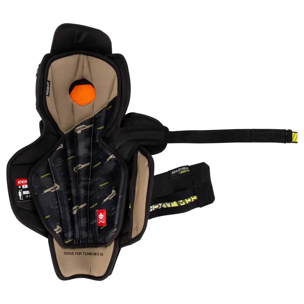 CCM S22 Tacks AS-V Ice Hockey Shin Guards - Senior - Image 2