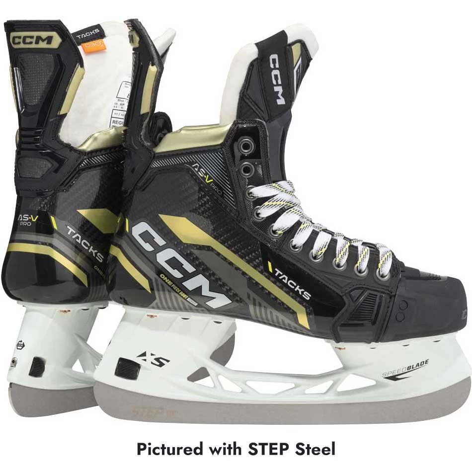 CCM S22 Tacks AS-V Pro Ice Hockey Skates - Senior - Image 3
