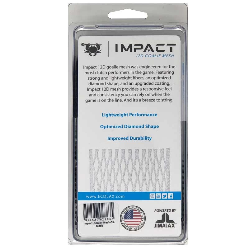ECD Lacrosse Impact 12D Goalie Mesh - Semi-Soft - Image 4