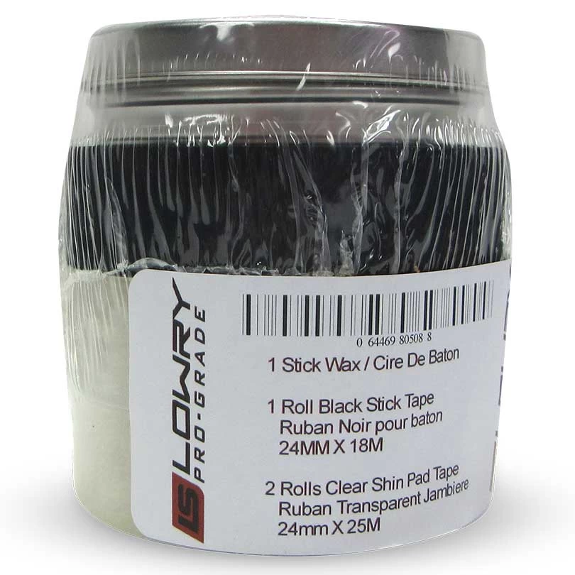 Lowry Sports Pro-Grade Hockey Tape & Wax Prepak